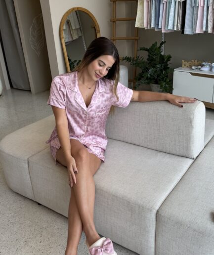 Pijama Ref. Animal Print Rosa Conj. Short